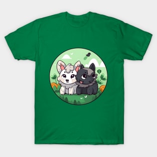 Unlikely Friends: A Sheep and Wolf Tale T-Shirt